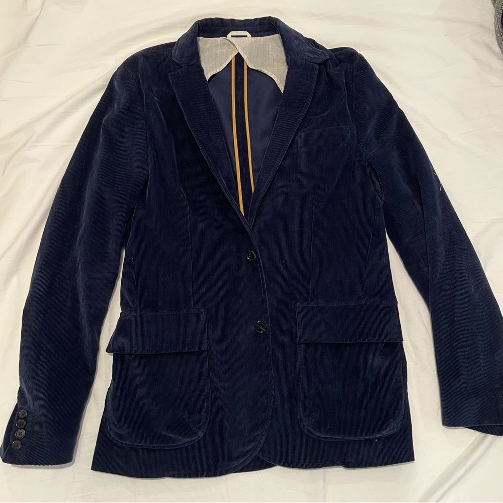 Billy Reid Blue Velvet Sport Coat Tailored Fit
